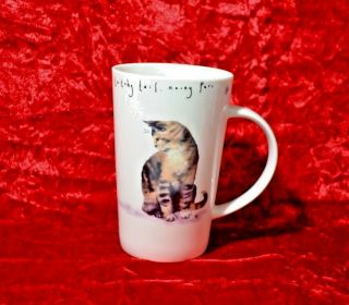 Kent Pottery - Curious Cat,  Sleekest Fur,  Twitchy Tail Noisy Purr,  Cat Coffee Mug