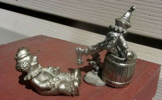 (2) Pewter Clowns 2