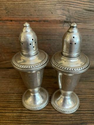 Vintage Duchin Weighted Sterling Silver Salt & Pepper Shakers - Stamped