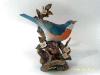 Homco Bluebird Blue Bird Masterpiece Porcelain Figurine 1984