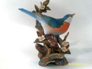 Homco Bluebird Blue Bird Masterpiece Porcelain Figurine 1984 2