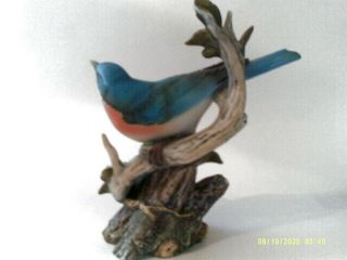 Homco Bluebird Blue Bird Masterpiece Porcelain Figurine 1984 3