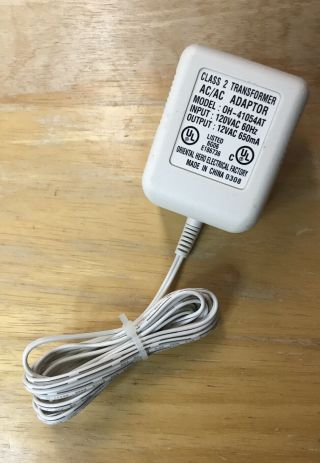 Department 56 Carousel 12v Ac/ac Power Adapter For Model: Oh - 41054at -