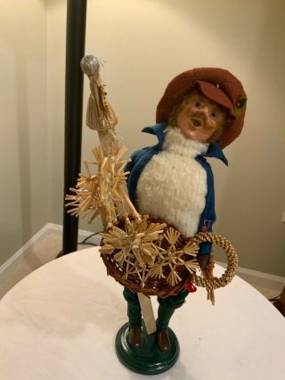 Byers Choice The Cries Of London Straw Ornament Vendor Caroler Retired 2006