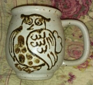 Vintage Hand Crafted Otagiri Owl Mug / Cup - Htf Bird Design Set Of 3