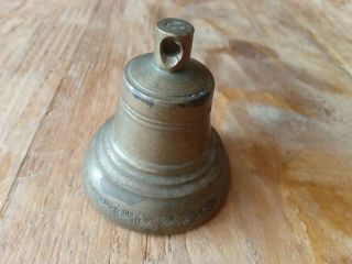 Vintage Bells Antique Rustic Primitive Metal Bronze Brass Claw From Russia