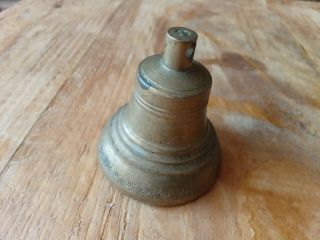 Vintage Bells Antique Rustic Primitive Metal Bronze Brass Claw from Russia 2