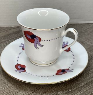 Red Hat Society Tea Cup And Saucer Set Darice