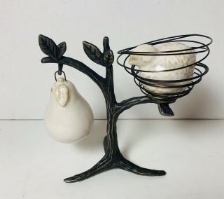 Pottery Barn Partridge In A Pear Tree Salt And Pepper Shakers