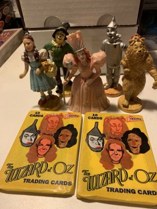 5 Piece 3.  5 " Wizard Of Oz Figurine 