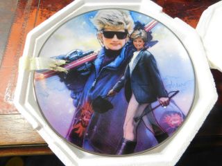 Franklin Heirloom Princess Diana Of Wales Sporting Di Collector Plate 4450