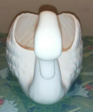Vintage Ceramic Swan Planter Vase White Planters N Things White Bird Succulents 3