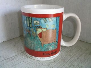Vincent Van Gogh The Bedroom Mug Cup Art Institute Of Chicago Coffe 12 Oz 1999