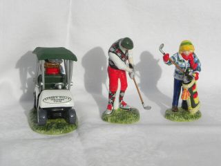Dept.  56 Snow Village Accessory 3 Pc.  Set “First Round Of The Year” 54936 w/Box 2