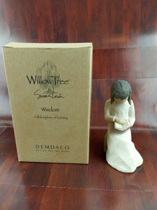 Willow Tree Figurine Wisdom Girl Reading Book.  2003 Susan Lordi