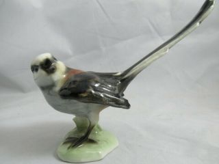 Vintage Goebel China Bird Figurine - Long - Tailed Titmouse - Lang 1 1966