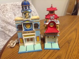 Dept.  56 Collectable Monopoly Buildings Opera Marvin Gardens & Oriental Express