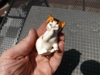 Royal Doulton Cat Licking His Paw Royal Doulton Cat Figure/figurine England