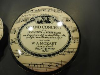 Mozart Grand Concert Melody Formalities By Baum Bros Porcelain Candy Dish Bowl