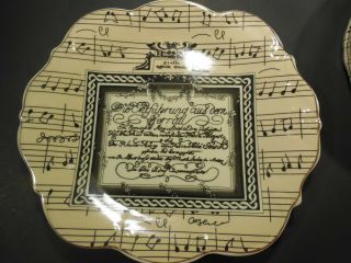 Mozart Grand Concert Melody Formalities By Baum Bros Porcelain Decorative Plate