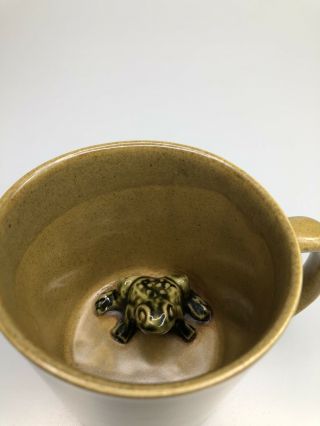 Surprise Frog In Mug Vintage Frog In The Bottom Of A Coffee Mug