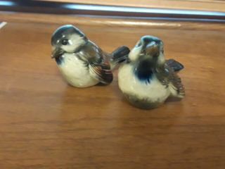 Vintage Goebel Bird Figurines Sparrows West Germany