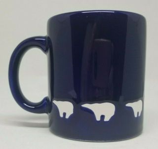 Waechtersbach Dark Blue White Polar Bears Coffee Tea Mug Cup Spain 12 Oz