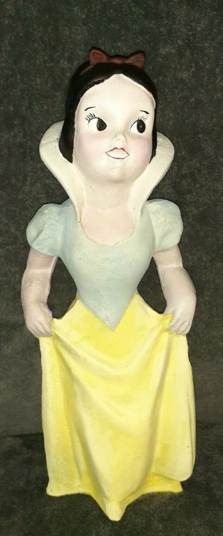 Vintage Snow White Carnival Prize Chalkware Figurine / Doll - 14 " Tall