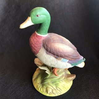 Vintage Mallard Duck Figurine Andrea By Sadek Japan 6721.  Hunting/country Decor