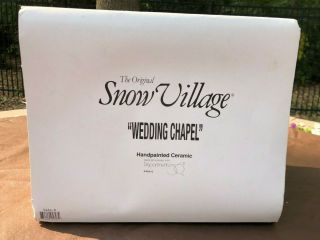 The Snow Village Department Dept 56 Ceramic Wedding Chapel 5464 - 0