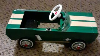 Hallmark Kiddie Car Classics Miniature Pedal Car 1965 Ford Mustang Green Repaint