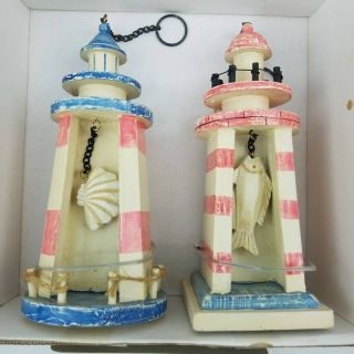 Lighthouse Ornaments Boxed Gift Nautical Shabby Chic Decor Dillard 