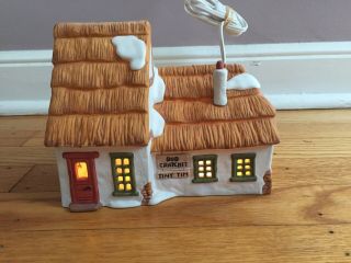 Dept.  56 Dickens Village Series The Cottage Of Bob Cratchit And Tiny Tim 1986