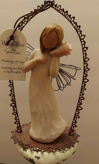 Willow Tree Thinking Of You Angel Figurine 5 " Tall 2004 Susan Lordi No Box
