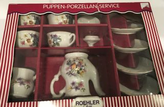 Puppen - Porzellan Service Doll Tea Set