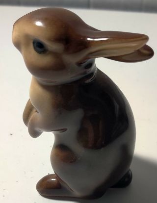 Vintage Goebel West Germany Brown Bunny Rabbit Figurine