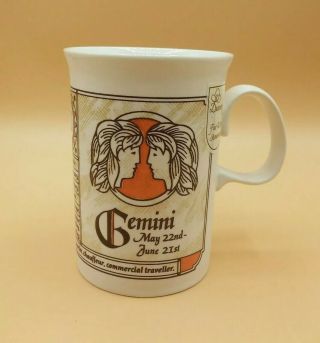 Gemini Zodiac Dunoon Cup Coffee Mug Made In Scotland