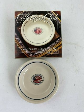 Longaberger Pottery Miniature Pie Plate Collector 