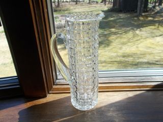 Vintage Elegant Pressed Glass Cocktail Pitcher