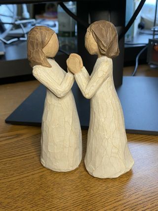 Willow Tree Sisters By Heart Vintage Figurine Collectable Twin Best Friends Love