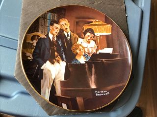 Knowles China Plate Norman Rockwell Close Harmony