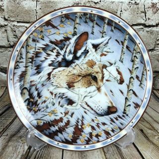 The Bradford Exchange Spirit Of The Wolf Kindred Spirits Porcelain Plate