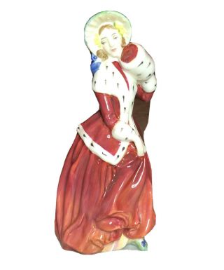 Royal Doulton Hn 1992 Figurine Christmas Morn Peggy Davies 8 "