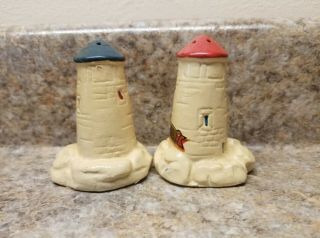 Split Rock Lighthouse Minnesota Salt And Pepper Shakers Ceramic Set