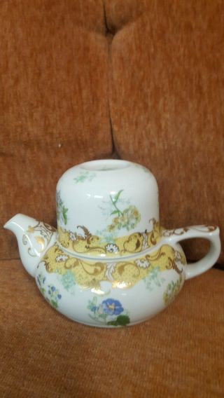 Tea For One Flowers And Gold Porcelain Tea Set Andrea By Sadek,  Japan