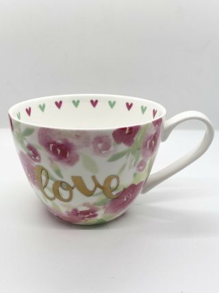 Love Portobello By Design Mug Coffee Tea Bone China Designed In England Floral