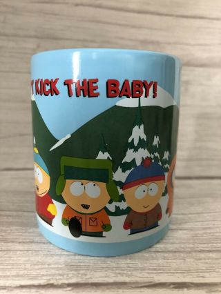South Park Comedy Central Coffee Mug Cup Don’t Kick The baby Vintage 1999 3