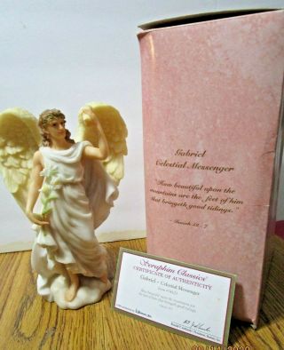 Seraphim Classics Angel 7.  5 " Gabriel Celestial Messenger 74103 With