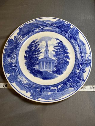Wedgwood China - Middlebury College - Collector Plate - Mead Memorial Chapel