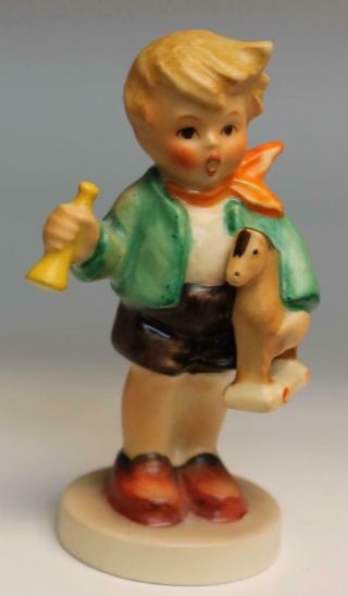 Goebel Hummel Figurine Boy With Rocking Horse 239/0 Tmk5 3 1/4 " Tall